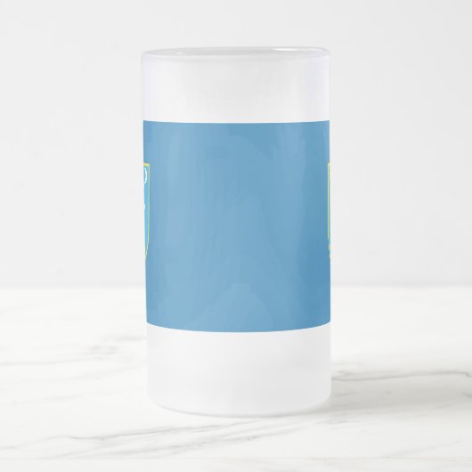 Flagge von Zagreb, Kroatien Tasse für Mattiertes G (Mittel)