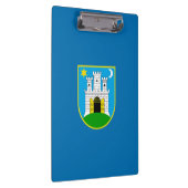 Flagge von Zagreb, Kroatien Zwischenablage Klemmbrett (Rechts)