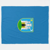 Flagge von Zagreb, Kroatisch-Fleece Blanket Fleecedecke (Vorderseite (Horizontal))