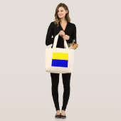Flagge von Zandvoort Jumbo Stoffbeutel (Vorderseite (Model))