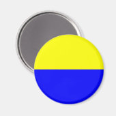 Flagge von Zandvoort Magnet (Vorderseite/Rückseite)