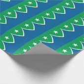 Flagge von Zedernrasen, Iowa Geschenkpapier (Ecke)