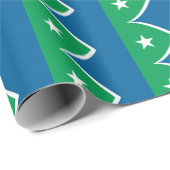 Flagge von Zedernrasen, Iowa Geschenkpapier (Rolleneckpunkt)