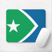 Flagge von Zedernrasen, Iowa Mousepad (Mit Mouse)