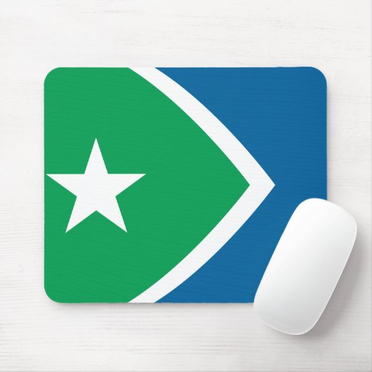 Flagge von Zedernrasen, Iowa Mousepad (Mit Mouse)