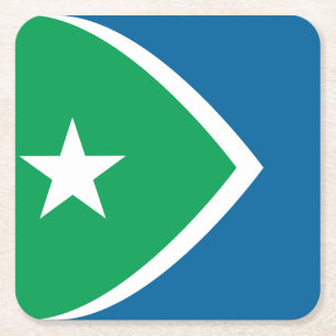 Flagge von Zedernrasen, Iowa Rechteckiger Pappuntersetzer