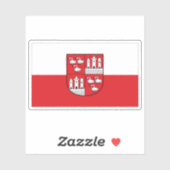 Flagge von Zwickau, Deutschland Aufkleber (Blatt)