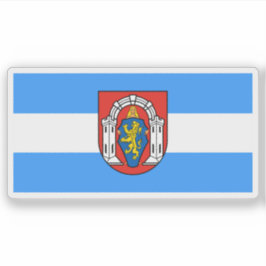 Flagge Vukovar, Kroatien Aufkleber
