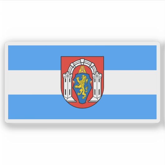 Flagge Vukovar, Kroatien Aufkleber (Vorderseite)