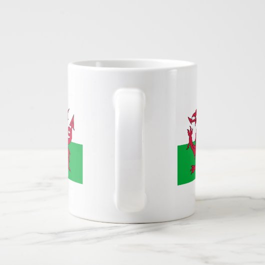 Flagge Wales Jumbo-Tasse (Rückseite)