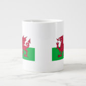 Flagge Wales Jumbo-Tasse (Vorderseite)