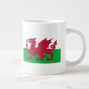 Flagge Wales Jumbo-Tasse