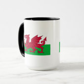 Flagge Wales Tasse (Vorderseite Links)