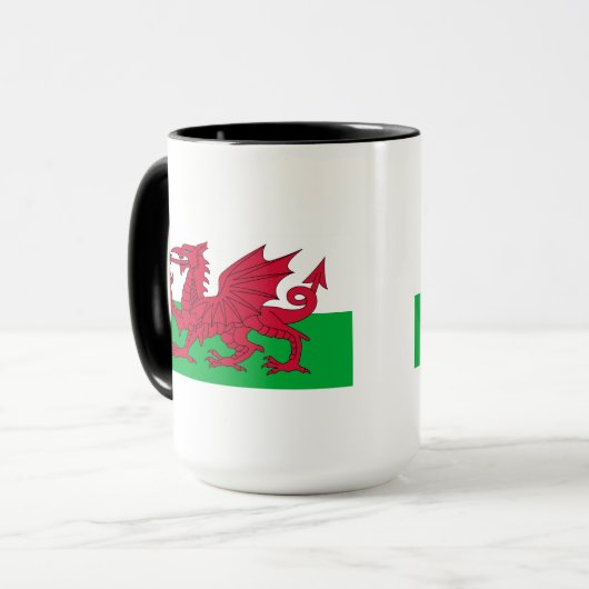 Flagge Wales Tasse (Vorderseite Links)