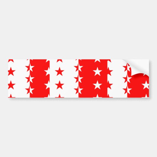 Flagge Wallis, die Schweiz Autoaufkleber (Vorne)