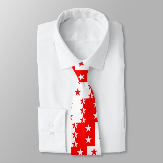 Flagge Wallis, die Schweiz Krawatte (Gebunden)