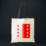 Flagge Wallis, die Schweiz Tragetasche<br><div class="desc">Flagge Wallis,  die Schweiz 
Großes Wallis-Flaggenprodukt. Dieses und viele mehr Wallis-Geschenke oder andere die Schweiz-Flaggen für die Schweiz pride verfügbares.</div>