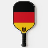 Flagge/Wappen Deutschlands Pickleball Schläger (Rückseite)