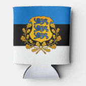 Flagge/Wappen Estlands Dosenkühler (Vorderseite)