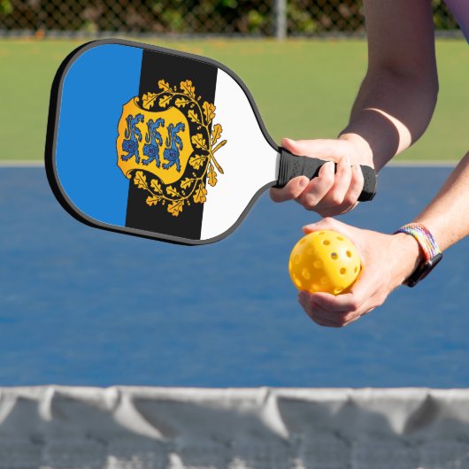 Flagge/Wappen Estlands Pickleball Schläger (InSitu)