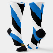Flagge / Wappen Estlands Socken (Gewinkelt)