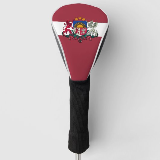 Flagge/Wappen Lettlands Golf Headcover (Vorderseite)
