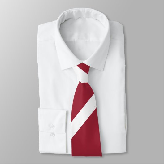 Flagge/Wappen Lettlands Krawatte (Gebunden)