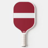 Flagge/Wappen Lettlands Pickleball Schläger (Rückseite)