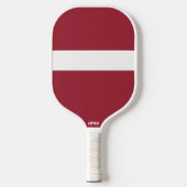 Flagge/Wappen Lettlands Pickleball Schläger (Vorderseite)