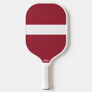 Flagge/Wappen Lettlands Pickleball Schläger