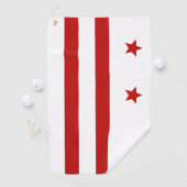 Flagge Washington D.C. City Golfhandtuch (Insitu)