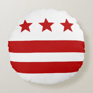 Flagge Washington D.C. City Rundes Kissen