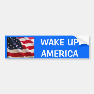 Flagge, WECKEN UPAMERICA Autoaufkleber