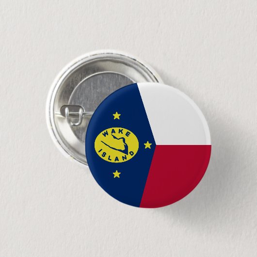 Flagge Weckend Insel Button (Vorne & Hinten)