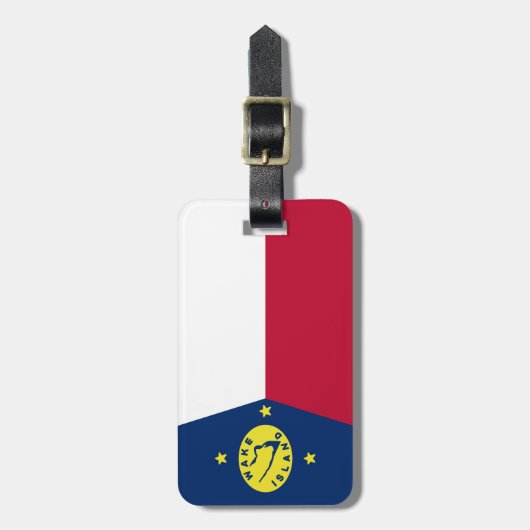 Flagge Weckend Insel Gepäckanhänger (Vorderseite vertikal)