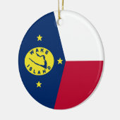 Flagge Weckend Insel Keramik Ornament (Links)