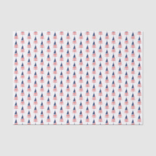 Flagge-Weihnachtsbaum auf Weiß Seidenpapier