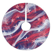 Flagge-Weihnachtsbaum-Rock Polyester Weihnachtsbaumdecke (Vorderseite)