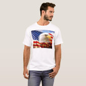 Flagge-Weißkopfseeadler T-Shirt (Vorne ganz)
