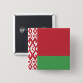 Flagge Weißrusslands Button (Vorne & Hinten)