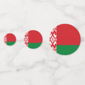 Flagge Weißrusslands Konfetti (Rückseiten)