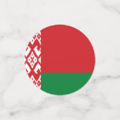 Flagge Weißrusslands Konfetti (Klein Vorderseite)