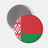 Flagge Weißrusslands Magnet (Vorderseite/Rückseite)