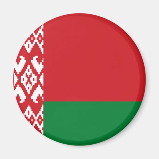 Flagge Weißrusslands Magnet (Vorne)