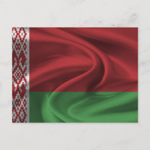 Flagge Weißrusslands Postkarte