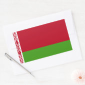 Flagge Weißrusslands Rechteckiger Aufkleber (Umschlag)