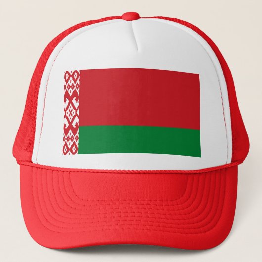 Flagge Weißrusslands Truckerkappe (Vorderseite)