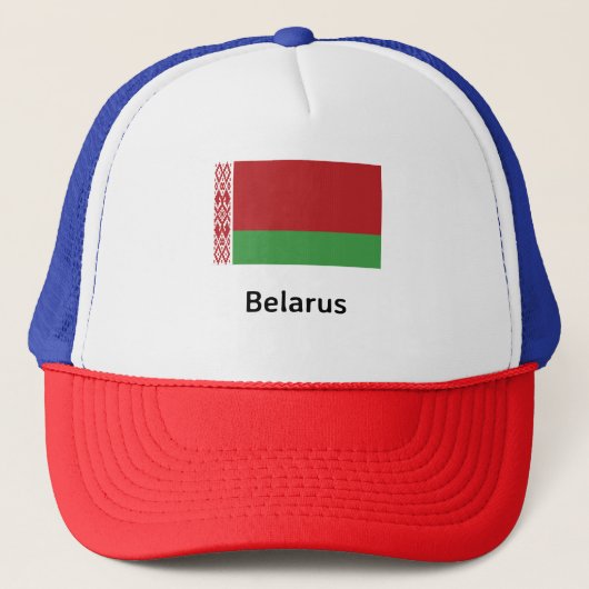 Flagge Weißrusslands Truckerkappe (Vorderseite)