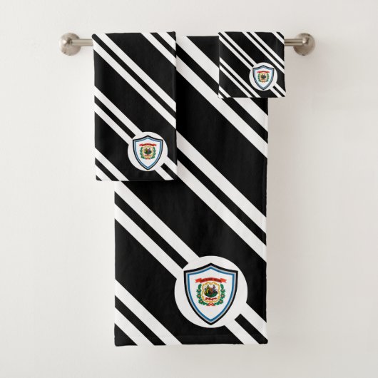 Flagge West Virginia Badhandtuch Set (Insitu)