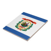 Flagge West Virginia Fliese (Seite)